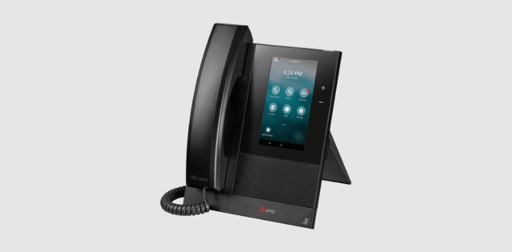 Poly CCX 400 entry level media desk phone with handset Poly CCX 400 entry level media desk phone with handset