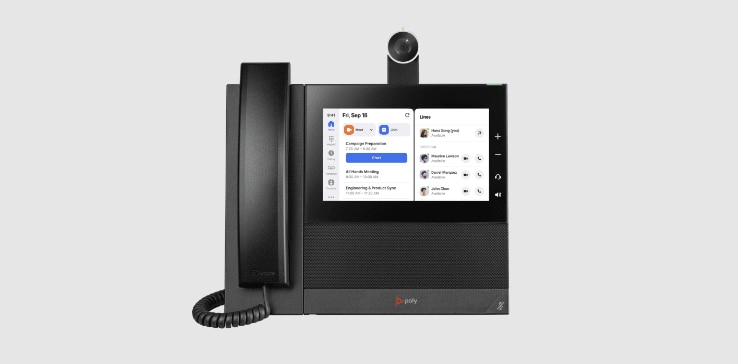 Poly CCX 600 media desk phone with handset Poly CCX 600 media desk phone with handset