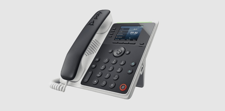 Poly Edge E220 IP desk phone with handset Poly Edge E220 IP desk phone with handset