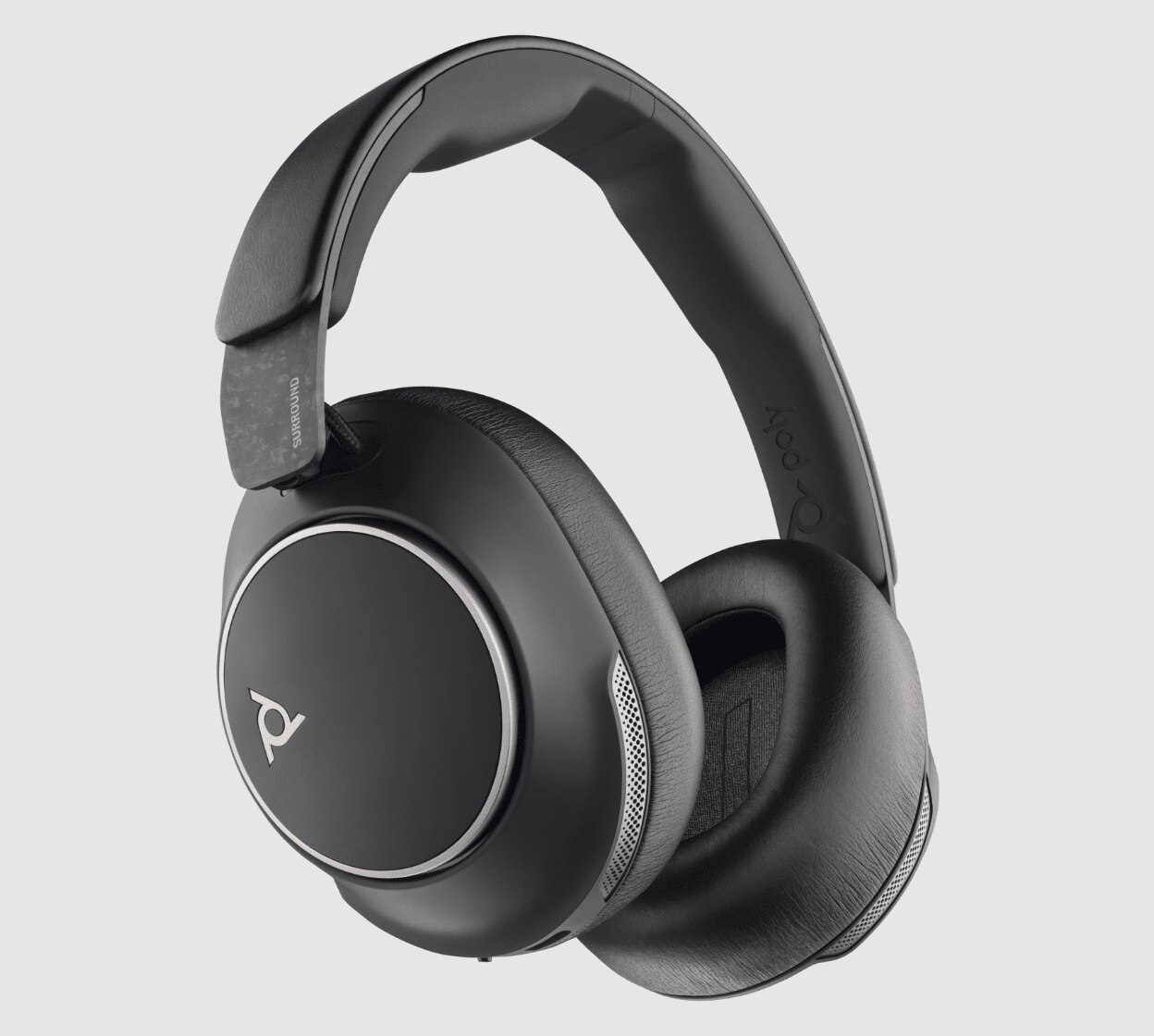 Poly Voyager Surround 80 Bluetooth headphones with built in microphones