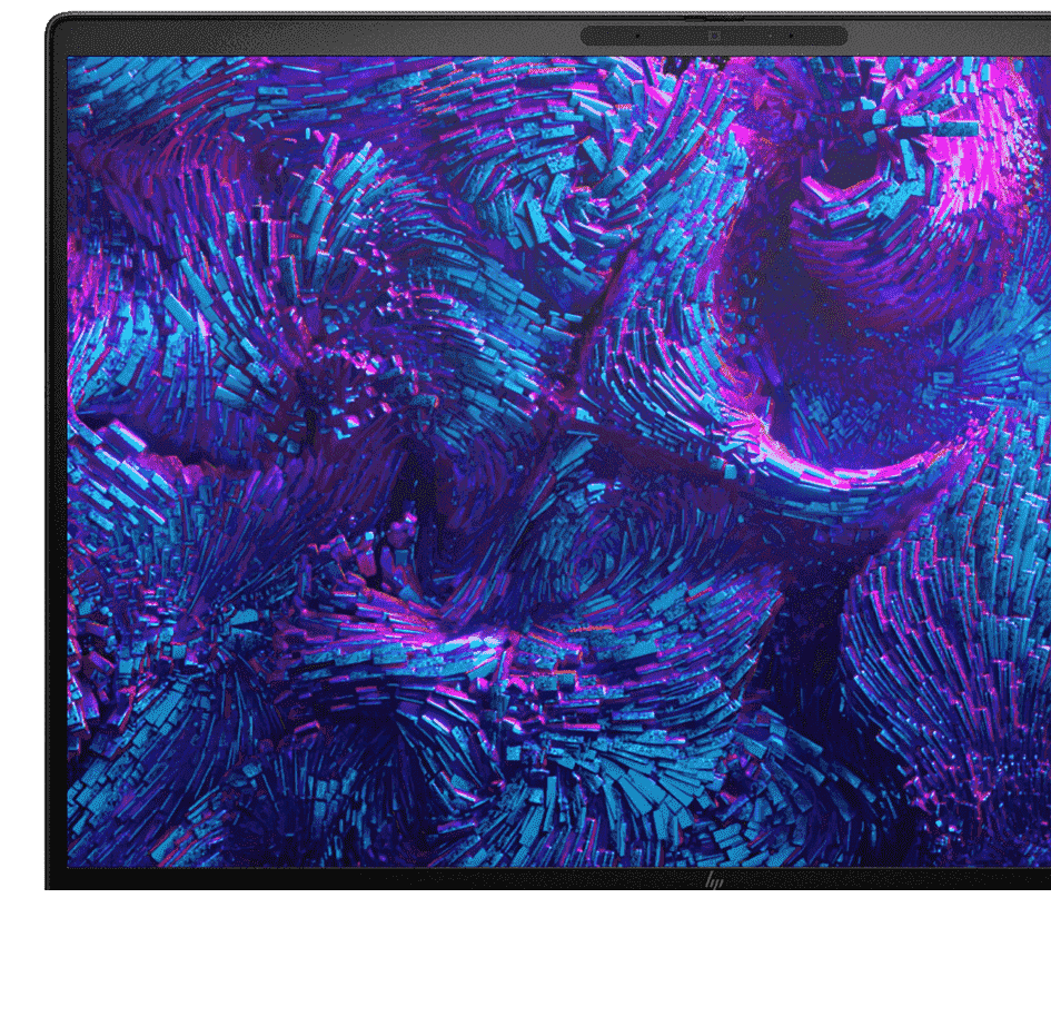 ZBook 8 G1i mobile workstation PC with a colorful image on the screen.
