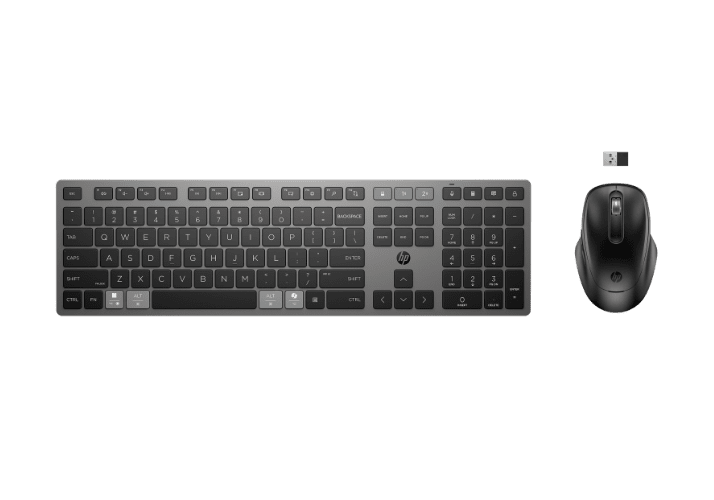 HP 725 Multi-Device Rechargeable Wireless Keyboard and Mouse Combo HP 725 Multi-Device Rechargeable Wireless Keyboard and Mouse Combo