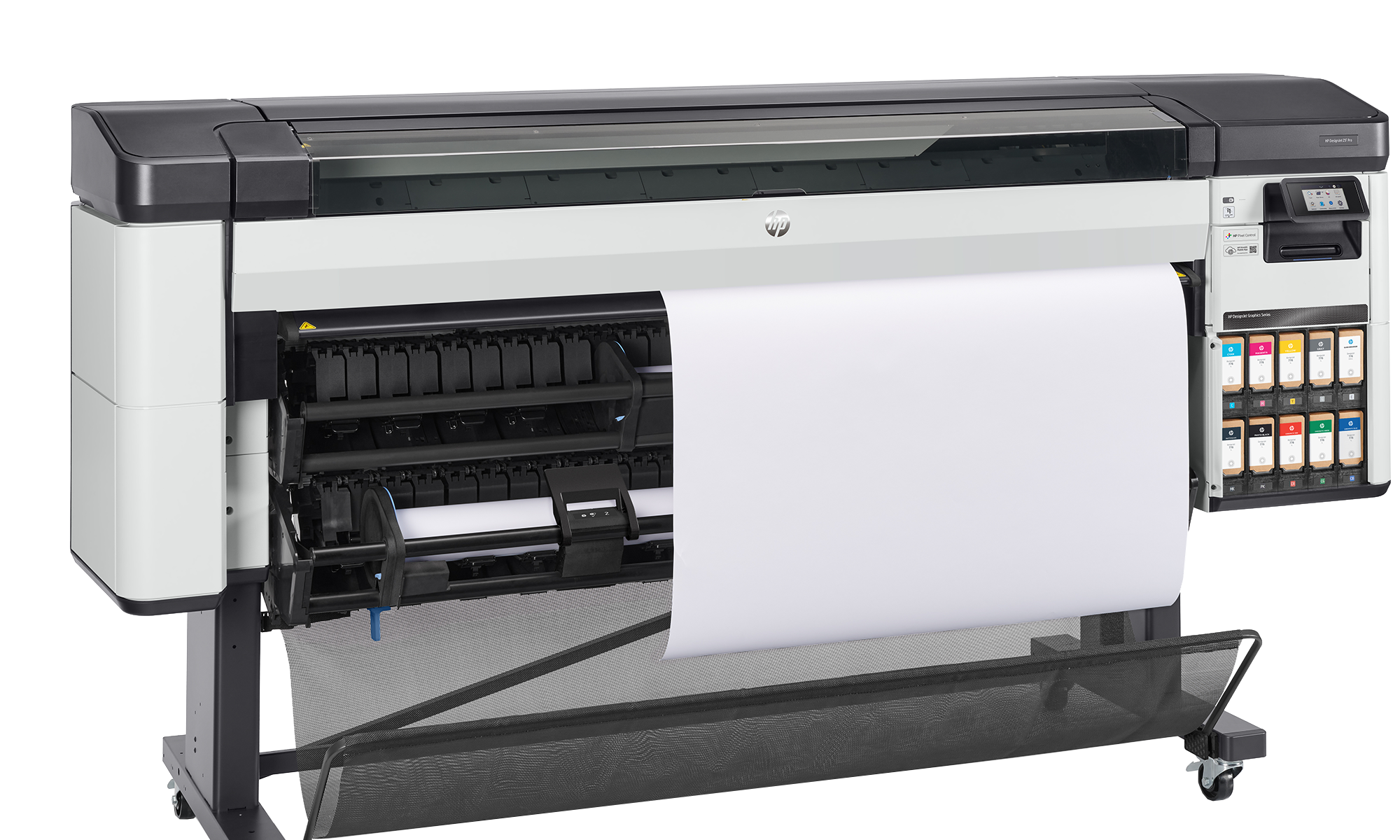 Side view of the HP DesignJet Z9+ Pro printer