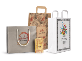 Specialty printed shopping bags